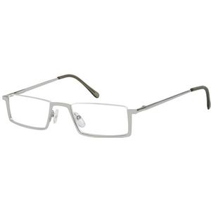 Eyekepper Kwaliteit metalen halve rand leesbril met veerscharnier zilver 0.50