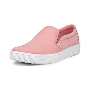 ECCO Women's Soft 60 Premium Slip-On Sneaker, Old Rose, 10-10.5