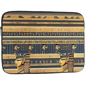 Laptop Case Sleeve 17"" Laptop SleeveEgyptische Faraonische Fresco's Laptop Tas Shockproof Beschermende Draagtas
