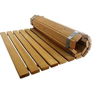 SudoreWell® Sauna rolrooster houten mat vloerrooster Red Cedar 90 x 50 x 1,5 cm (V-C001)