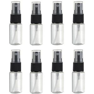 UOOOM Set van 8 stuks 10 ml lege spuitfles, transparant, van kunststof, voor reizen (10 ml)