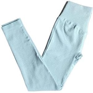 High Waist Yoga Leggings for Women Tummy Control Workout Compression Pants Moisture-Wicking Stretchy Gym Running Activewear Seamless Squat-Proof High-Rise Leggings(Blue_L(56-62KG) 3PCS)