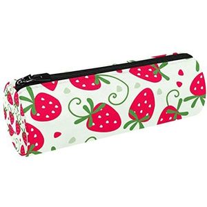 Leuke Kerst Luiaard Bloem Canvas Pen Etui Portemonnee Cosmetische Make-up Tas voor Student Briefpapier School Kantoor Opslag, Multi#10, 20x6.3cm/7.9x2.5in, Potlood gevallen