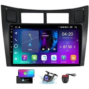 Android 13 systeem 2 Din Autoradio Stereo voor Toyota Yaris XP90 2005-2012 9 inch touchscreen met GPS Navigatie Carplay Android Auto/Bluetooth 5.0/FM RDS Radio/4G WiFi/DSP(NF-1)