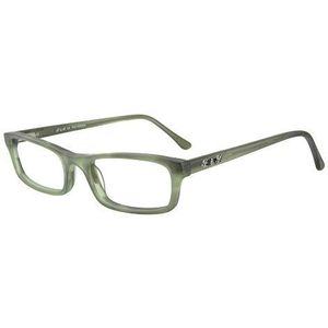 Leesbril Mr. & Mrs. King. Van acetaat, met premium glazen; ontspiegeld en gehard (Groen, +3,00 dpt)