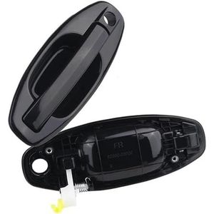Zwart ABS Auto Accessoires Voor Achter Links Rechts Exterieur Deurgrepen Kit Voor Hyundai Voor Santa Fe 2001-2006 83660-26000 83650-26000(Front right)