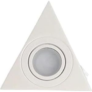 LED-wandlampen For In De Kast, Driehoekige Roestvrijstalen Onderkastlampen Met Schakelaar, Kastverlichting For In De Badkamer Of Keuken(Warm White,White triangle)