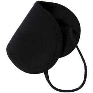 Prettystern 100% kasjmier 2-laags oogslaapmasker nachtmasker zacht huidvriendelijk oogmasker dames heren unisex - zwart-blauw