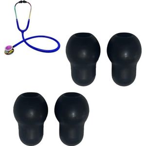 Stethoscoop Oortips vervanging voor Littmann stethoscoop compatibel met MDF stethoscoop oordopjes Classic 3 Cardiology 3 & Cardiology 4, Cardiology III & IV & Littmann stethoscoop onderdelen (zwart)