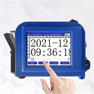 Mini Inkjet Printer 2D Bar Lotnummer Logo Labelprinter, 25,4 mm PC11pro Handheld Inkjet Office, Mini Draagbare Printer instelbare afdrukhoogte