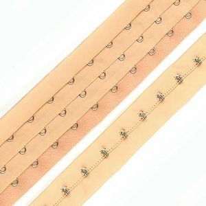 1 Yard 3 Rijen BH Verlengstuk Ondergoed Haak Oog Tape Rug Gesp Korset Verlengstuk Band Lintband DIY Naai Accessoires-Skin-1 Yard