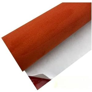 Hemelbekleding, Van Tapijt Voering Zelfklevende Sticky Synthetisch voor Auto Interieur Headliner Bekleding Decor (Oranje, 50 cm x 140 cm)