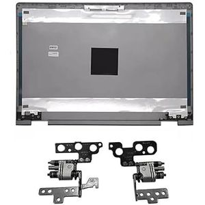 WANGHUIH LCD Back Cover Top Deksel & Screen Axis Scharnieren Compatibel met HP Pavilion X360 14-cd 14-cd005ns Serie (A2+H L22210-001 grijs)