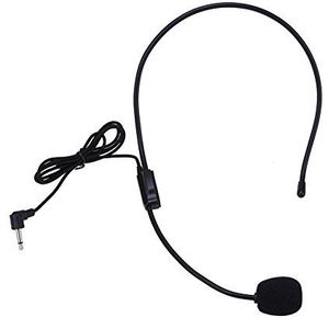 Headset met microfoon, Amazingdeal draagbare bedrade 3.5mm plug gids lezing spraakhoofdtelefoon