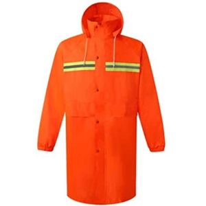 Fluorescerend Vest Regendicht reflecterend pak, Oxford Doek Veiligheid Jacket Fluorescerende oranje waterdicht reflecterend Reflecterend Harnas (Color : Orange, Size : 3XL)