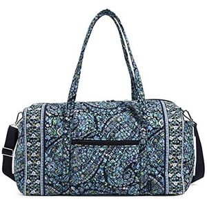 Vera Bradley Iconische grote reistas voor dames, kenmerkende katoenen tas, eenheidsmaat, Dreamer Paisley - Gerecycled katoen, Eén maat, Katoenen grote reistas