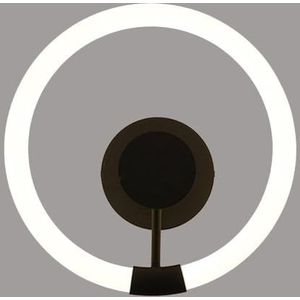 TONFON Scandinavische slaapkamer nachtkastje wandlamp eenvoudige moderne LED wandlamp ronde minimalistische wandlamp for woonkamer studeerkamer eetkamer hal trap hal restaurant wandlamp