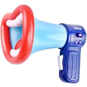 Megafoon Bullhorn Lippenvorm Megafoons Handheld Bullhorn Luidspreker Vocaal Plastic Handmegafoonwisselaar Hoornmegafoon Megafoon Compact(Size:Blue)