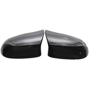 Achteruitkijkspiegelbehuizingen Vervanging Carbon Zwart Achteruitkijkspiegel Cover Cap Voor B&MW X3 Serie F25 2014-2018 51167365114 51167365113 1 Paar Achteruitkijkspiegelbehuizing(Bright black)