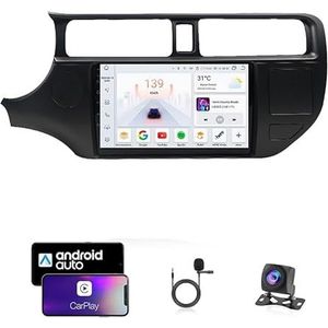 Android 13 Dubbel Din Auto Stereo Touchscreen Auto Stereo Voor Kia RIO K3 2011-2014 Met Bluetooth GPS Navigatie WiFi FM Radio USB/SWC/Plug en Play Ondersteuning Carplay&Android Auto(4 Core Wifi 2G+32G