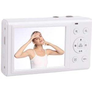 LICAEVEY 5K Digitale Camera, Wifi 80mp Autofocus Vlogging Camera's met 2,8 ""& 1,5"" HD -scherm, 18x Zoom, 32 GB SD -kaart, Gebouwd in 1200 MAh Lithium Ionbatterij (WHITE)