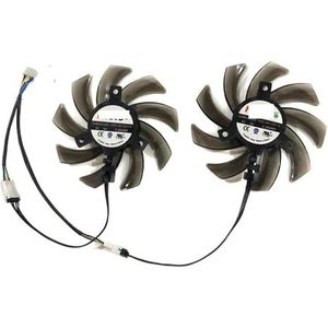 2 stuks FDC10H12S9-C, GPU-koeler voor grafische kaartventilator, voor Palit voor GTX 1660 SUPER GP OC, voor GTX1660 Ti Dual(Type A Powerplug)