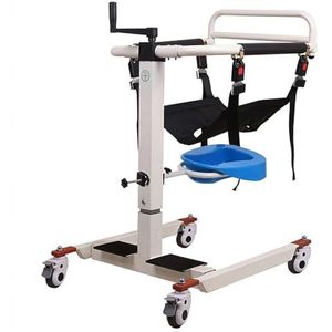 Patiëntenlift voor thuis Transfer Lift Rolstoel Douche Rolstoel, Heavy Duty Ouderen Transfer Lift Gehandicapte Rolstoel Hoogte Verstelbare Transportstoel Toilet Commode Stoel