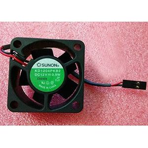 Original KD1204PKB2 4020 12V 0.9W 4CM 2-wire mute power supply cooling fan
