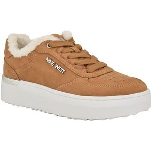 Nine West Cuddly sneakers voor dames, cognac 120, 37 EU, cognac 120, 37 EU