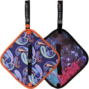 CIRCE CARE plasdoek: met zilver doordrenkte plasdoek voor vrouwen die buiten plassen, herbruikbare absorberende doekjes, milieuvriendelijk alternatief voor toiletpapier, oplossing voor urineren bij kamperen, wandelen (2 stuks Combi-Ruimte+Fiesta)