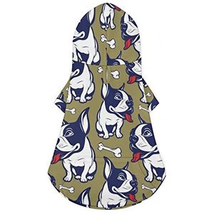 Cartoon Stijl Franse Bulldog Grappige Hond Hoodie Puppy Sweatshirt Doggie Winter Kleding Pet Hooded Kat Jas Jassen