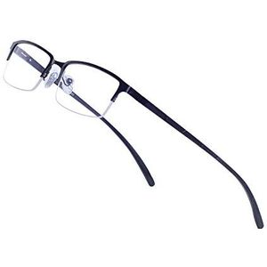 Kelens Bril zonder sterkte voor heren en dames, metalen frame, heldere lens, nerdbril, retro, vierkante nepbril, decoratieve bril, goud, Medium
