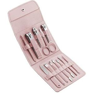 Manicureset, nagelknipperset, Nagelknipper Manicure Pedicure Set Multicolor(Pink)