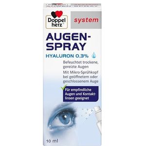 Doppelherz system Augenspray Hyaluron 0,3% befeuchtet trockene, gereizte Augen, 10 ml Oplossing