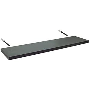 Generic Houten Wandplank - Hangplanken - Moderne stijl en eenvoudige installatie - Wandplanken - Planken voor elke kamer - Mat Zwart 110 cm