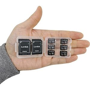 Lerdisk Set van 6 Micro SD-kaarten, 32 GB, U3, V30, A1, klasse 10, 4K-video voor drones, dashcams en Android-apparaten, IP65 waterdicht (32GX6)