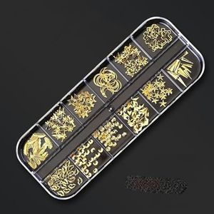 Water diamanten, nagels, nagels, juwelen Hotfix strass steentjes AB flatback kristal veelkleurig meerdere maten 12 raster doos nail art(81)