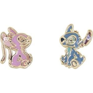 Stitch & Angel Mismatch Oorknopjes, Eén maat, Messing/basis, Geen edelsteen