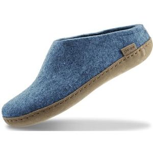 Glerups - Slipper - Blauw - Leren Zool - 44