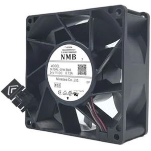 92mm x 38mm ventilator voor NMB 3615RL-05W-B46 90mm ventilator: 24V, 5700RPM, 118.6CFM Inverterkoeling voor ABB ACS880 inverterkoelventilator