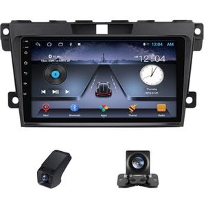 Android 13 Autoradio geldt voor Mazda CX7 CX-7 CX 7 ER 2009-2012 9 inch Touchscreen Autoradio met Wireless Carplay Android Auto GPS Bluetooth RDS Radio WiFi+Telecamera Achterkant(NF-1)