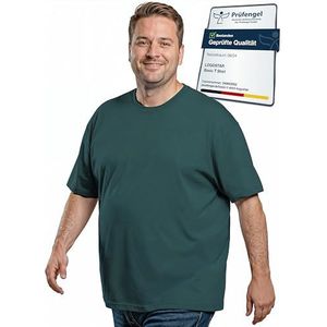 Logostar T-shirt, voor heren, basic, grote maten tot 15 XL, forest green, 3XL