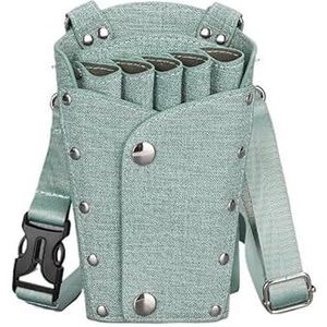 Kapperstas voor uitrusting 5 zakken kappersscharen tas kam tondeuse opberghouder kappersstylingtools salon kapperstas kapperstas(E)