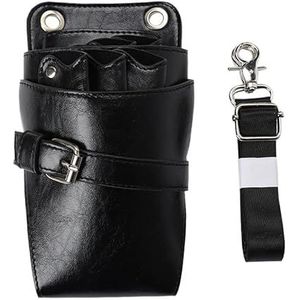 Schoudertas, kappersgereedschapstas, draagbaar, voor kapsalon, modieus design, voor het stylen van haar, schouderriem, professioneel, zwart