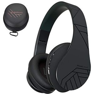 Bluetooth Koptelefoons, PowerLocus P2 draadloze Over-Ear Koptelefoon Inklapbaar, Met microfoon, Micro SD slot, FM Radio, draadloze en kabel Koptelefoon voor Smartphone, Tablets, Laptops, TV (Zwart)