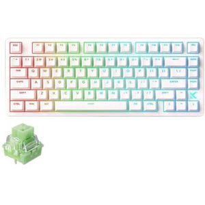 QPSJXN Mchose JET75 Mechanisch toetsenbordkabel, bedraad, RGB aangepaste magnetische schakelaars, 8K polling rate pc-accessoires voor (Starlight Switch)