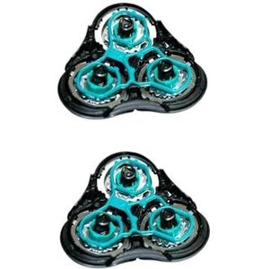 RQ11 Vervangende scheerhoofden voor RQ1190 RQ1160CC, precisiemessen, glad scheren, eenvoudig kliksysteem, compatibel met RQ1180CC RQ1131 RQ1141 RQ1145 RQ1175 RQ1195 RQ1150X (2 stuks)