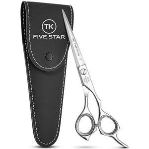 TK FIVE STAR SOLINGEN® Sigma Professionele 7 inch Razor Edge kappersschaar, baardschaar, haarschaar, roestvrij voor dames en heren, kapsalons en kinderen, voor krachtig en fijn haar