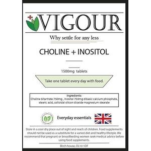 Choline + Inositol - 360 tabletten met hoge sterkte 1500 mg