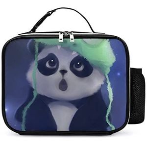 Kikkerhoed Panda draagbare geïsoleerde lunchtassen doos draagtas volwassenen koeltas voor mannen en vrouwen werk picknick